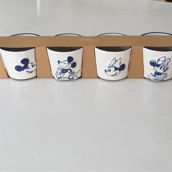 Disney Other - Disney Minnie & Mickey Mouse Double Sided Ramekin 8 oz each Set of 4
